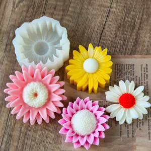 Stampo in Silicone a forma di fiore di margherita nuovo Design stampo a farfalla stampo a candela per fare la candela - Product Image 2