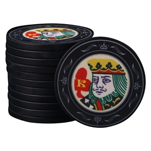 Fichas de Póker de Cerámica de Lujo con Núcleo Metálico, Diseño de Corona, Superficie Lisa, Duraderas, No Tóxicas, Colección Americana Kings <span class=keywords><strong>VIP</strong></span> - Product Image 2