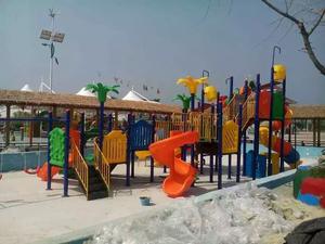 Divertido y colorido tobogán de agua al aire libre, equipo de juego de piscina con características de rociado para <span class=keywords><strong>juegos</strong></span> de parque infantil y aventuras Splashy - Product Image 6