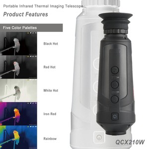 กล้องถ่ายภาพความร้อนอินฟราเรดแบบพกพา QCNV QCx210W ความละเอียด 256*192 พร้อม Wi-Fi Hotspot ตัวชี้เลเซอร์ สำหรับการสังเกตทางทะเล ตรวจจับระยะไกล - Product Image 3