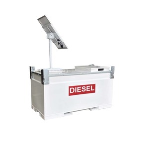 Stationärer Dieselkraftstofftank mit Solarpanel Kohlenstoffstahl-Pumpe UL142-Zertifiziert für USA/Kanada - Product Image 2