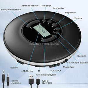 เครื่องเล่นดิสก์แมนแบบพกพา น้ำหนักเบา สำหรับใช้ในบ้าน เดินทาง และส่วนตัว - Product Image 4