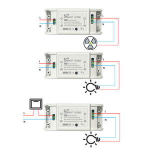 Interruptor Inteligente WiFi DIY Tuya, <span class=keywords><strong>Control</strong></span> <span class=keywords><strong>Remoto</strong></span> Inalámbrico, <span class=keywords><strong>Control</strong></span> del Hogar, Compatible con Google <span class=keywords><strong>Alexa</strong></span>, de Plástico - Product Image 3