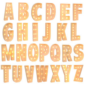 <span class=keywords><strong>Lettere</strong></span> Luminose Giganti in Metallo LED da 3, 4, 5 Piedi <span class=keywords><strong>per</strong></span> Decorazioni Matrimoniali ed Eventi - Product Image 2