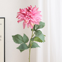 Lukisan Minyak Vintage Bunga Dahlia Buatan Dekorasi Rumah Rangkaian Bunga Pernikahan Tersedia Grosir dan Pesanan Khusus