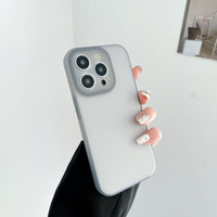 Silicone liquide pour iPhone 14 Pro 13 gelée Silicone filles coque de téléphone couleur populaire 12 Pro Max étui souple