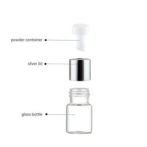 Gümüş kapak Amber 5ml 8ml <span class=keywords><strong>10ml</strong></span> temiz cam şişe dondurularak kurutulmuş <span class=keywords><strong>c</strong></span> vitamini tozu küçük boy uçucu yağ şişe basma düğmesi - Product Image 6