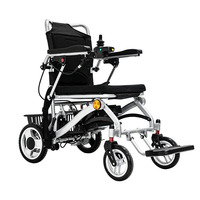 Fauteuil roulant électrique pliable léger 24V6Ah, confortable et motorisé pour personnes âgées