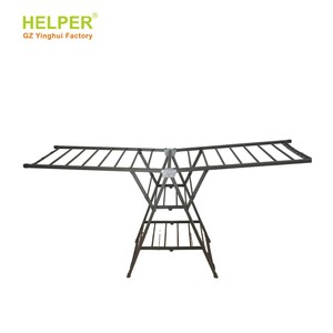 Séchoir à linge autoportant pliable et mobile Helper en forme d'aile, 1,8 m, gris - Product Image 2