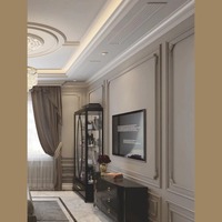 OH-667 Moulage décoratif en polyuréthane moderne et élégant, corniche durable et écologique pour la décoration intérieure des villas et ateliers