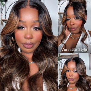 Parrucche con Lace Front 13x4 all'Ingrosso di <span class=keywords><strong>Capelli</strong></span> Umani Colore con Mèches Parrucca Morbida e Naturale con Onde Sciolte Parrucche 7x5 Senza Colla di <span class=keywords><strong>Capelli</strong></span> Umani - Product Image 5