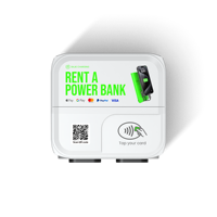 Station d'alimentation portable 4 emplacements 6000 mAh, station de charge rapide, entrée CC POS, chargeur de batterie externe portable pratique pour téléphones (pour la location)