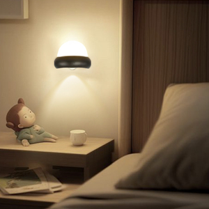 CUSTOM LOGO Hemispherical PIR Motion Sensor Night <b>Light</b>, Dome Shape LED Motion Activated Automatic Night Lamp with Magnetic Base - Product Image 3