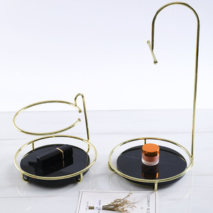 แท่นวางจานหินอ่อนสีดำอเนกประสงค์สำหรับจัดแสดงเครื่องประดับ - Product Image 1