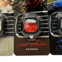 Diffuseur d'aromathérapie en plastique à évaporation naturelle, parfum de voiture longue durée bois de santal et rose, logo personnalisé OEM