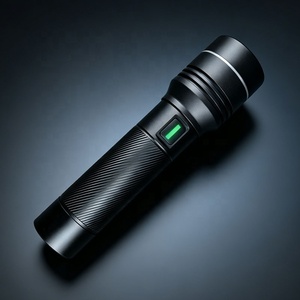 Lampe torche laser blanche haute puissance 1500LM, en alliage d'aluminium durable, étanche IP44, rechargeable par USB, lampe tactique avec fonction SOS et stroboscope - Product Image 1
