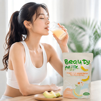 Bioby OEM Marque Privée Poudre de Collagène Hydrolysé Instantané Saveur Melon Japonais Mélange pour Boisson Sachet Stick 18g Complément Alimentaire