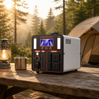 Station d'alimentation portable 1500W 2520Wh à onde sinusoïdale pure MPPT 4 prises CA 65W PD Démarrage de voiture solaire 12V CC Maison Extérieur