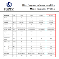Amplificateur de charge piézoélectrique Ketu KT5856 500kHz haute fréquence, faible bruit, convertisseur de tension à gain amélioré M5/BNC