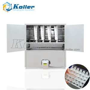 Koller-máquina para hacer cubitos de hielo CV1000, con sistema de embalaje semiautomático