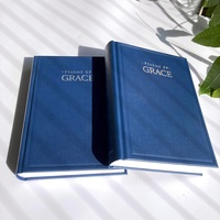 Livre de religions à couverture rigide impression dos et couleur blanche avec couverture en feuille de texture