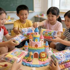 Argile à <span class=keywords><strong>modeler</strong></span> légère en mousse mini, 12 couleurs personnalisées, séchage à l'air, unisexe, pour adultes et enfants, artisanat, argile super légère avec - Product Image 5