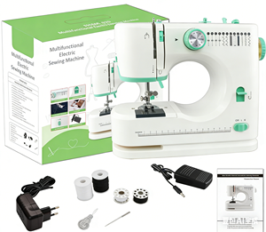Máquina <span class=keywords><strong>de</strong></span> <span class=keywords><strong>Coser</strong></span> Eléctrica Portátil Multifuncional con Doble Velocidad para Manualidades Domésticas y Reparación <span class=keywords><strong>de</strong></span> Ropa - Product Image 2