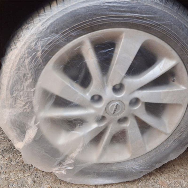 Customized logo Plastic Car Tire Cover