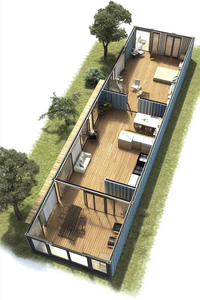 Tùy chỉnh khung thép khu dân cư <span class=keywords><strong>container</strong></span> nhà cá nhân sống <span class=keywords><strong>prefab</strong></span> nhà di động - Product Image 3