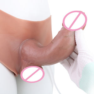 Реалистичный страпон-дилдо SXXY с функцией эякуляции для стимуляции точки G, секс-игрушка для взрослых, для лесбийских пар, для игр вдвоем, с эффектом выделения жидкости. - Product Image 5