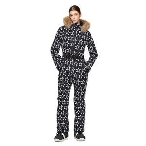Combinaison <span class=keywords><strong>de</strong></span> <span class=keywords><strong>ski</strong></span> pour femme, coupe ajustée, hiver, extérieur, coupe-vent, imperméable, chaude, 100% polyester, fusion sans couture - Product Image 5