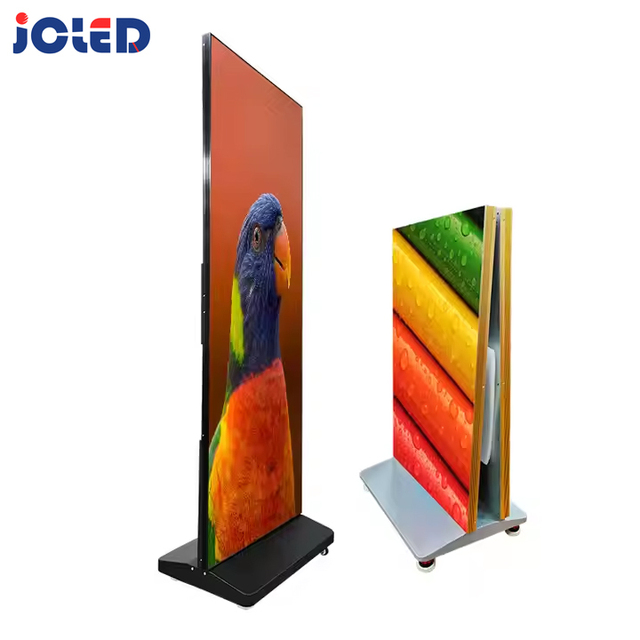 Foldable P1.5-P2.5 Indoor/Outdoor LED Poster Screen Free-Standing GOB Double-Sided Display for Shopping Malls