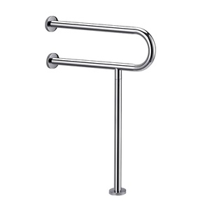 Barre d'appui antidérapante pour douche, barre de maintien en U ou en T, main courante de sol antidérapante, barre d'appui de salle de bain anti-chute à haute capacité de charge - Product Image 1