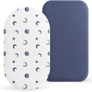 Housse <span class=keywords><strong>de</strong></span> matelas pour berceau - Muxxxxx Fil <span class=keywords><strong>de</strong></span> <span class=keywords><strong>coton</strong></span> respirant, agrandi, enveloppant, amovible et lavable - Product Image 3