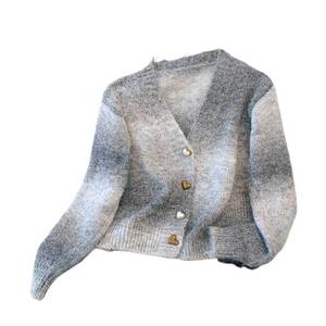 Fábrica personalizada LOGO OEM cárdigan suéter largo Otoño Invierno largo degradado <span class=keywords><strong>Chaqueta</strong></span> de <span class=keywords><strong>punto</strong></span> transfronterizo ropa de <span class=keywords><strong>mujer</strong></span> al por mayor - Product Image 5