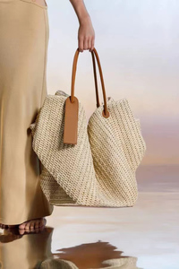 Borsa di <span class=keywords><strong>Paglia</strong></span> alla Moda a Tracolla 2024 Grande Capacità Borsa Estiva Intrecciata a Mano per Spiaggia Donna Vacanza Shopping - Product Image 3