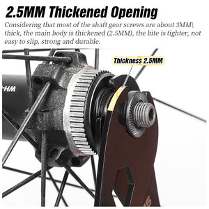 ประแจหัวแหลมสำหรับดุมล้อจักรยานเสือภูเขาและจักรยานเสือหมอบ LEBYCLE ขนาด 13/14/15/16/17/18/19/20/21/22/23/24/26/28 มม. ประแจซ่อมดุมล้อแบบปลายเปิด - Product Image 5