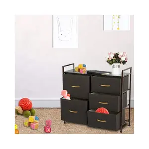 Özelleştirilmiş 5L-107 için özel çocuk odası mobilyaları 5 çekmeceli depolama kulesi yumuşak çekmece köşe güçlü organizatör