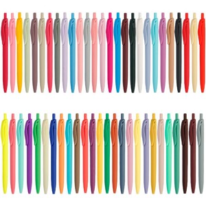 Cadeaux publicitaires en plastique en gros, plusieurs couleurs, logo personnalisé, stylo à bille multicolore pour hôtel - Product Image 2