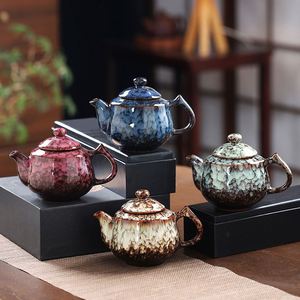 Théière Jianzhan en céramique cuite au four, théière vintage Kung Fu, théière individuelle pour la préparation du thé à la maison - Product Image 3