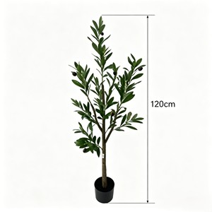 Knock Down Faux Olive Branches Artificial Greenery Stems <b>Flat</b> <b>Pack</b> Simulated Olive Sprigs DIY Assembly For Floral Arrangement We - Product Image 2