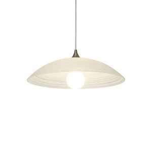 Lámpara Colgante LED de Cristal con Diseño de Ondas de Agua Estilo Bauhaus Japonés Retro, Altura Ajustable, Luz Blanca Cálida para Comedor - Product Image 1