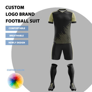 زي فريق كرة قدم مخصص لمدرسة الكلية ، تمرين كرة القدم جيرسي قصير الأكمام - Product Image 1