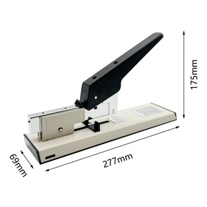 <span class=keywords><strong>Agrafeuse</strong></span> de bureau manuelle à bras long, robuste, en métal, pour 100 pages, facile à utiliser, pour documents imprimés, format 23x13 - Product Image 2