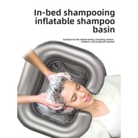 Bassin gonflable en PVC pour la protection de l'environnement, pliable et portable, à fixer au lit, pour personnes âgées et femmes enceintes, 60x54x22CM