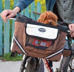 Pet Bolsa Transportadora Bicicleta para Outdoor Travel Bike Basket para Gatos e Cães Riding Bike <span class=keywords><strong>Bag</strong></span> - Product Image 4