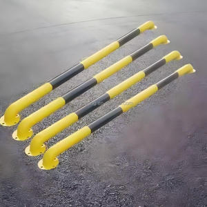 U-vormige Q235 stalen buispaal, crashbarrière, veiligheids- en anti-botsingsparkeerbarrière, lichtreflecterend oppervlak met hoge intensiteit - Product Image 3