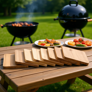 Tablas de raclette KESPER, paquete de 8 tablas de madera para servir y asar a la parrilla - Product Image 3