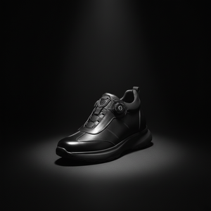 <span class=keywords><strong>Scarpe</strong></span> da uomo Dropshipping invisibili da 3 pollici in vera pelle nera con ascensore a punta tonda - Product Image 6