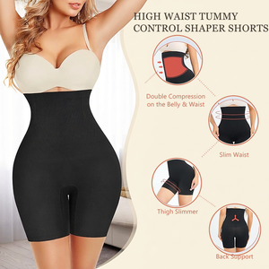 Al por mayor Shorts Moldeadores de Cintura Alta para Mujer, Sin Costuras, con Control de Abdomen, Levanta Glúteos, Reductores, Transpirables y Elásticos - Product Image 3